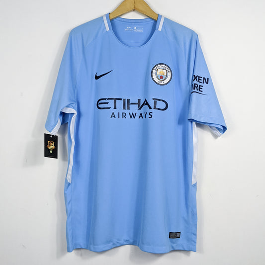 Authentic Manchester City 2017/18 Home - Kun Aguero #10 Size XL