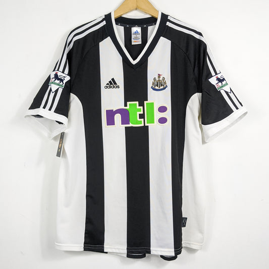 Authentic Newcastle 2001/03 Home - Solano #4 Size XL
