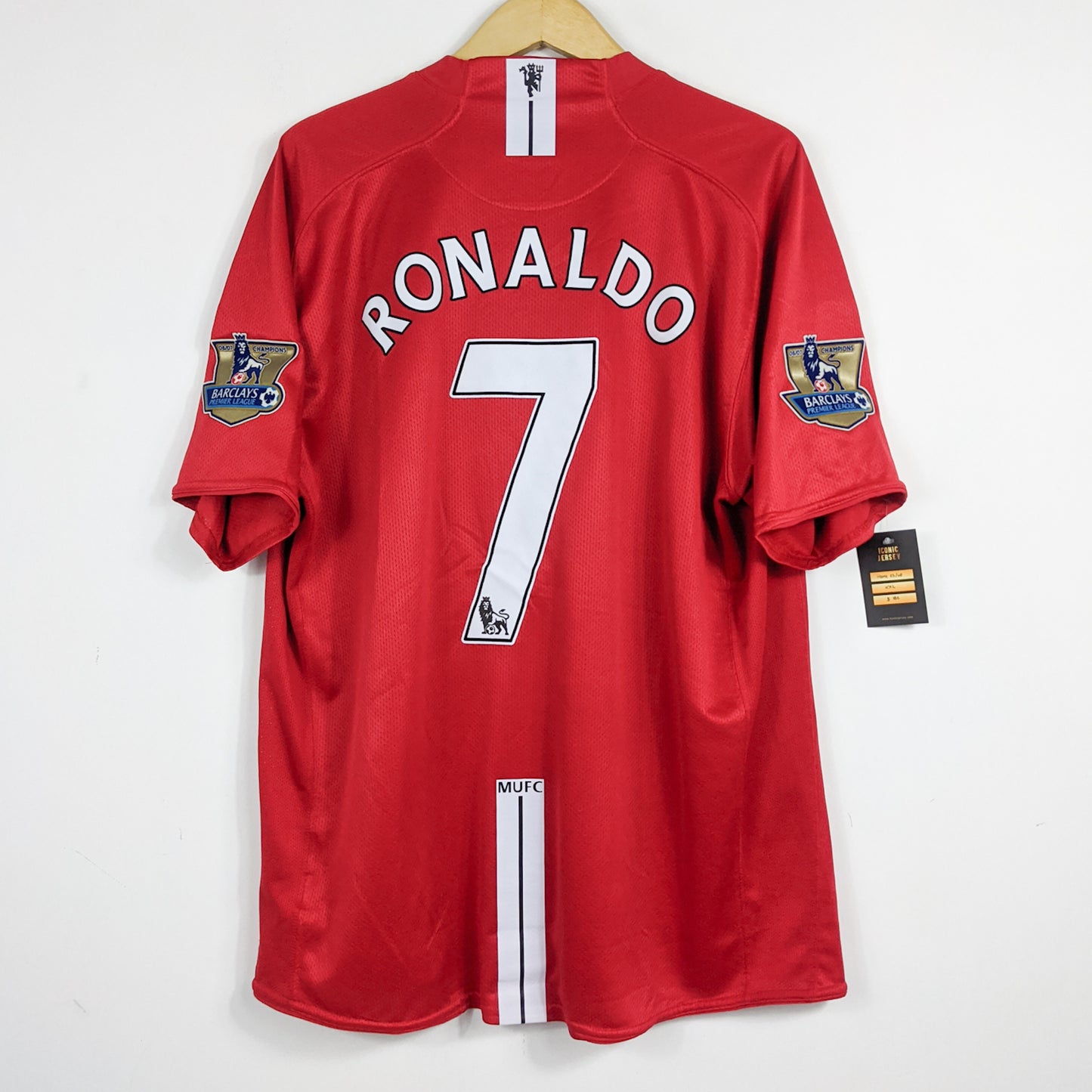 Authentic Manchester United 2007/08 Home - Ronaldo #7 Size XXL