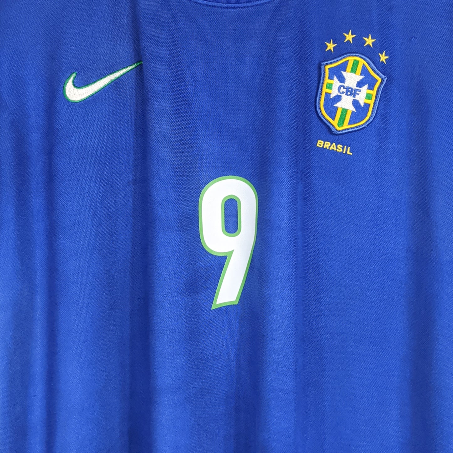Authentic Brazil 1998/2000 Away - Ronaldo #9 Size L