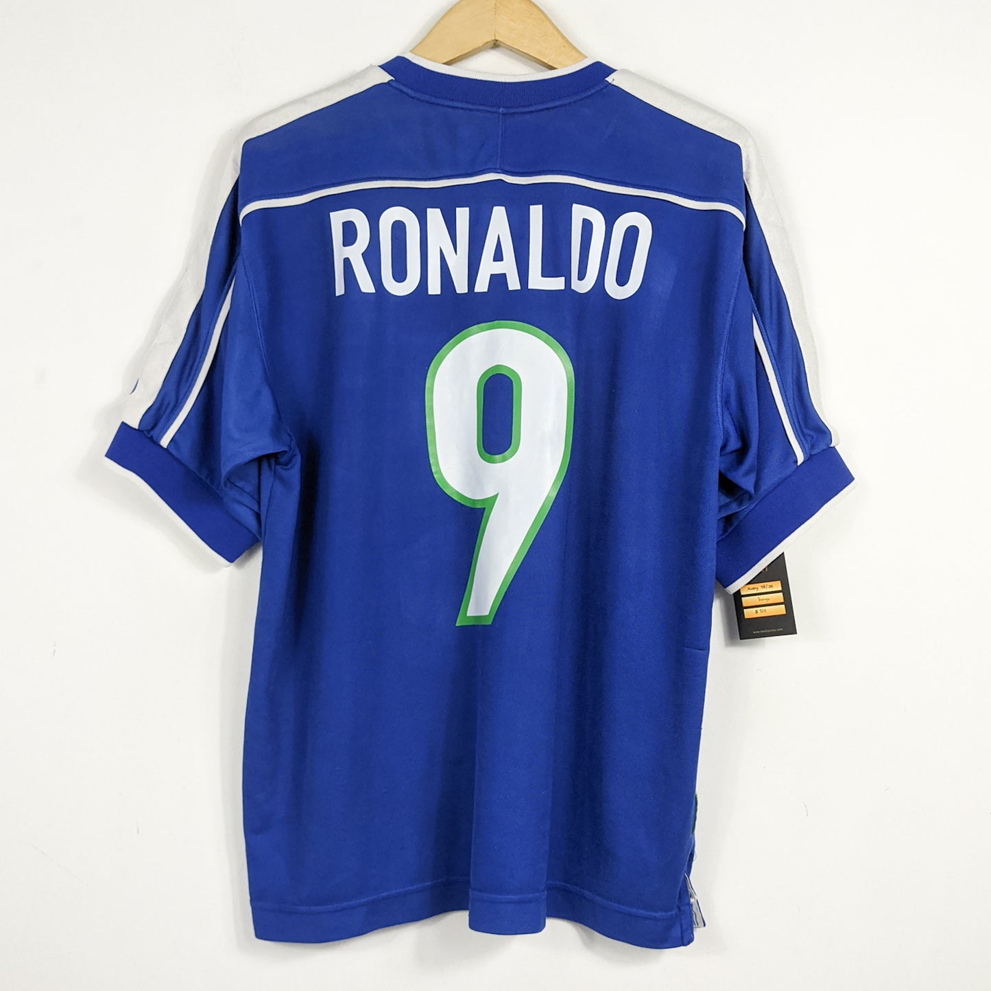 Authentic Brazil 1998/2000 Away - Ronaldo #9 Size L