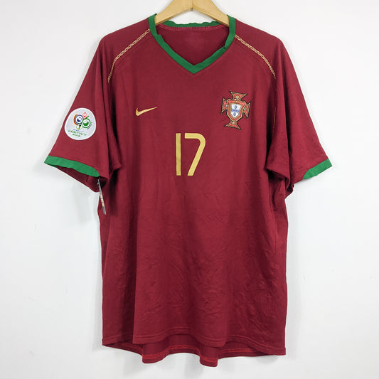 Authentic Portugal 2006/08 Home - Ronaldo #17 Size XL