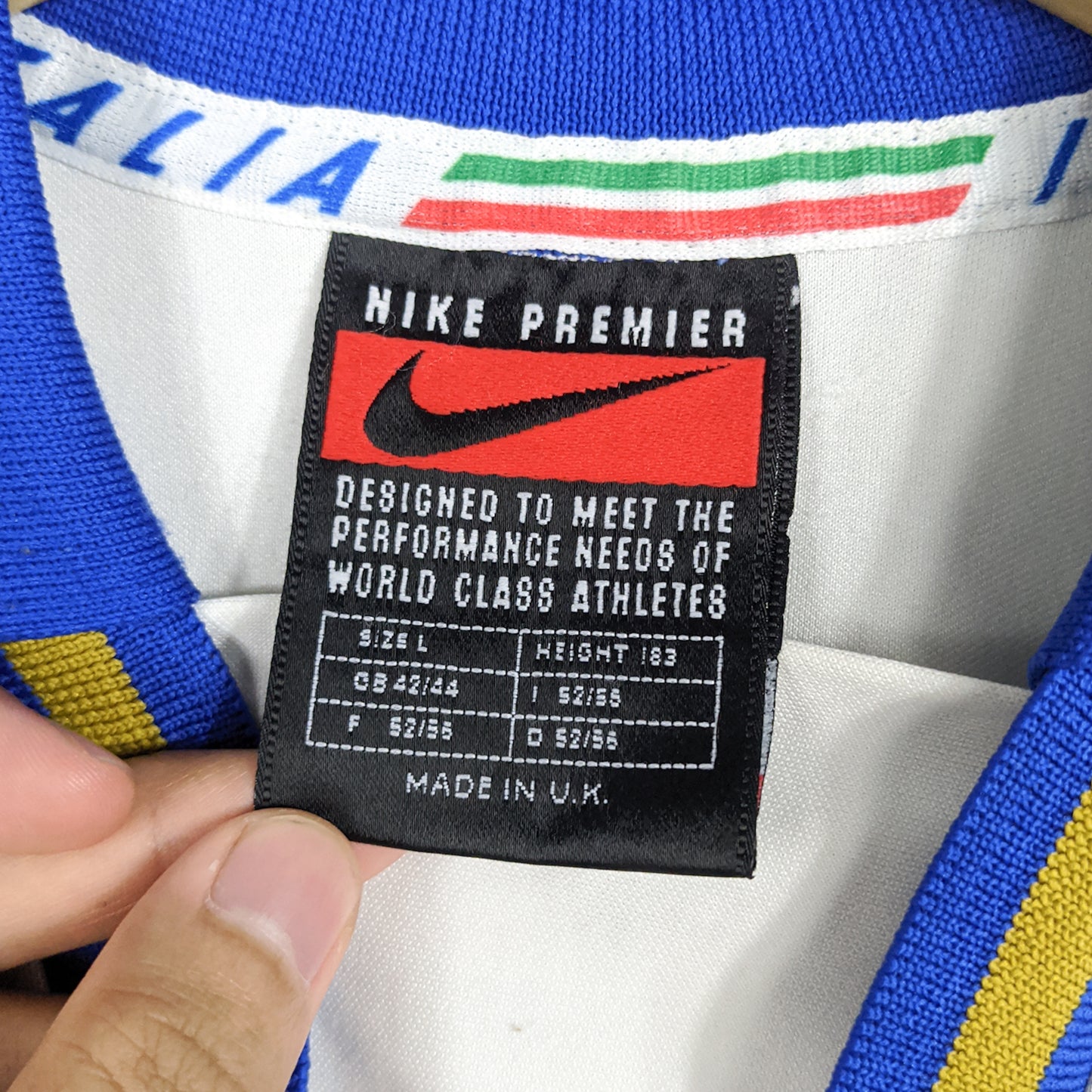 Authentic Italy 1996 Away - Del Piero #14 Size L fit M