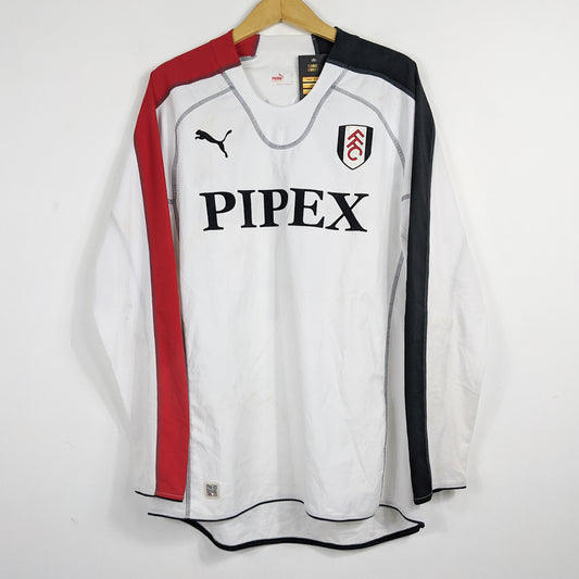 Authentic Fulham 2005/06 Home - Malbranque #4 Size XL (Long Sleeve)