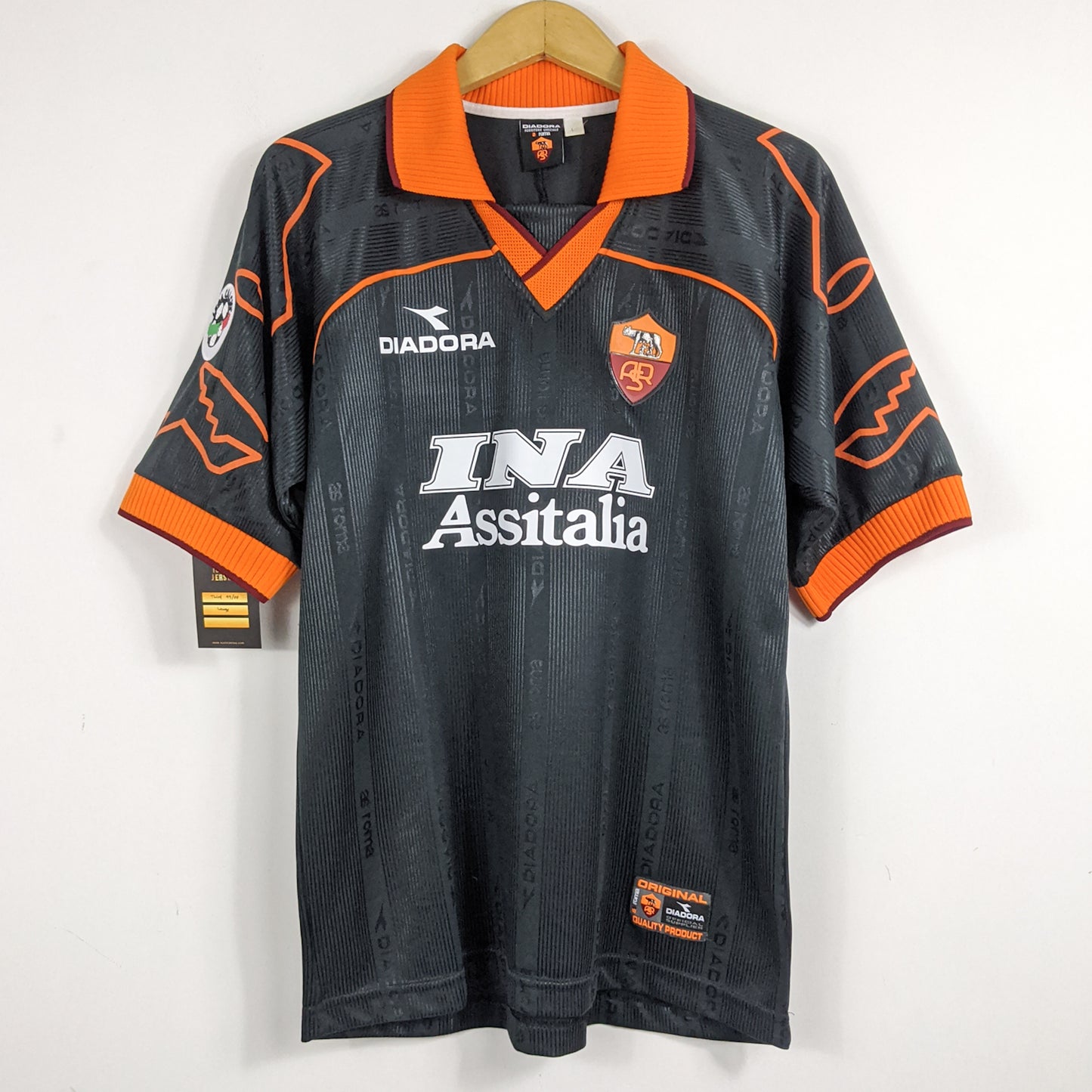 Authentic AS Roma 1999/00 Third - Totti #10 Size L