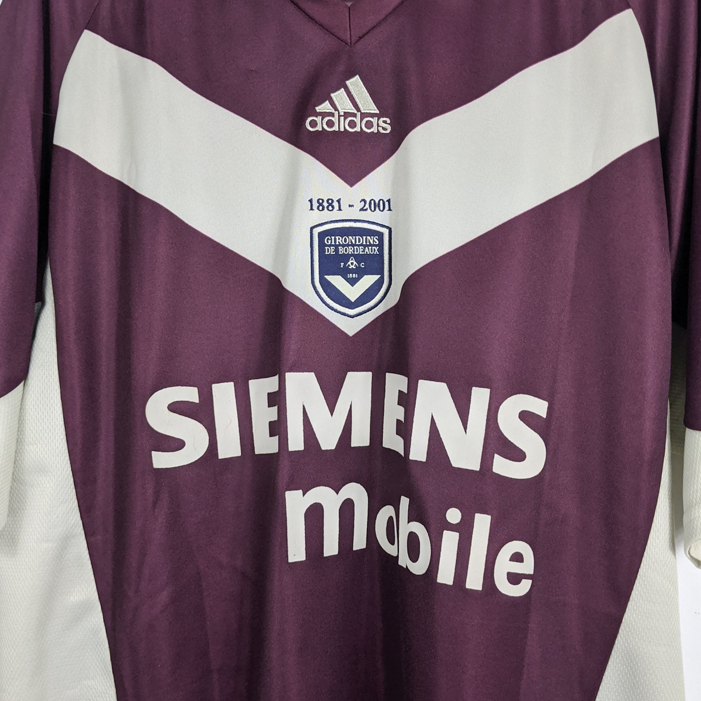 Authentic Bordeaux 2001/02 Third - Dugarry #26 Size XL (Centenary)