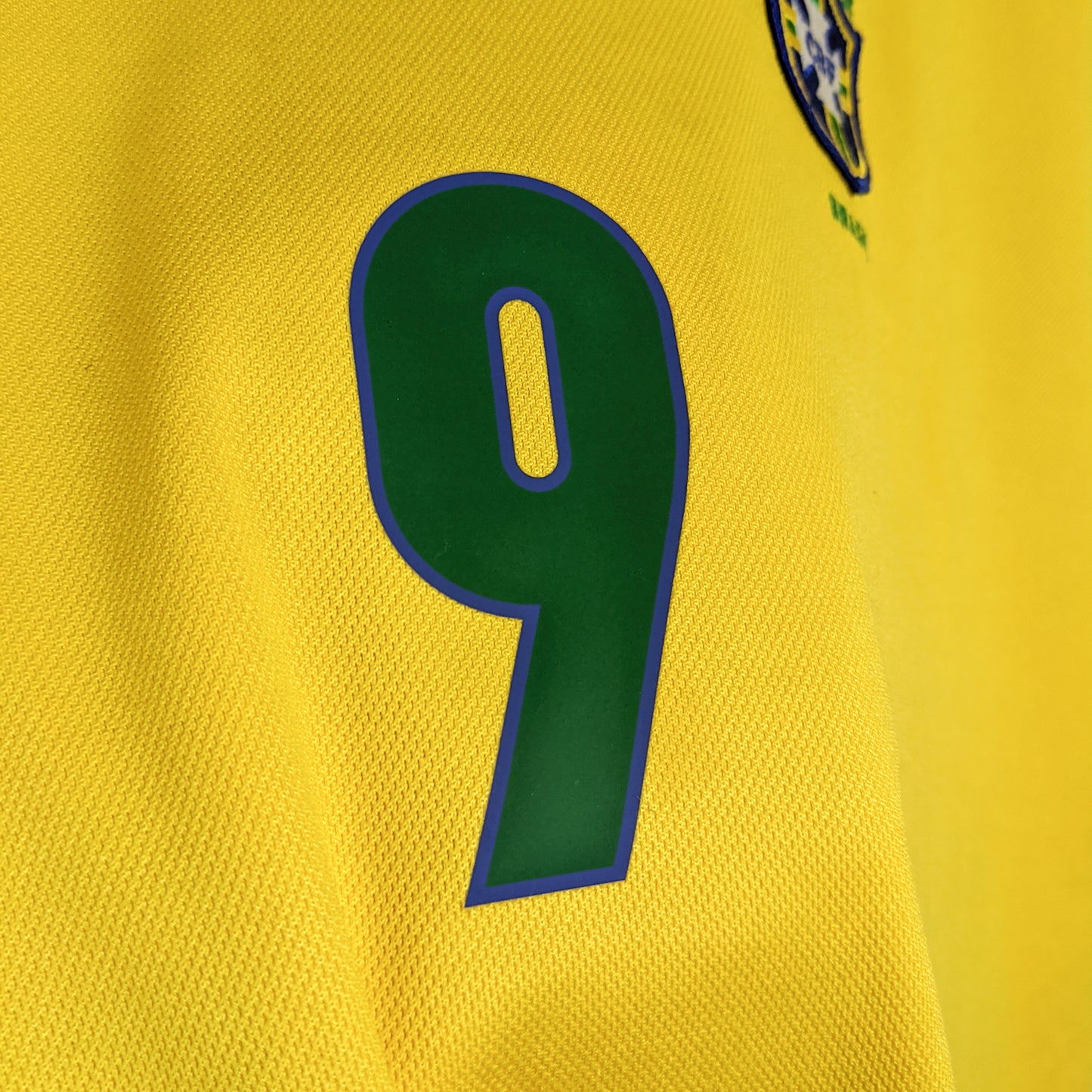 Authentic Brazil 1998 Home - Ronaldo #9 Size L