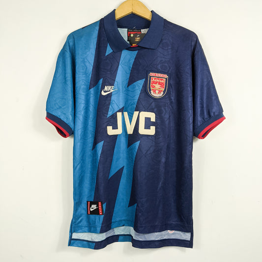 Authentic Arsenal 1995/96 Away - Wright #8 Size M