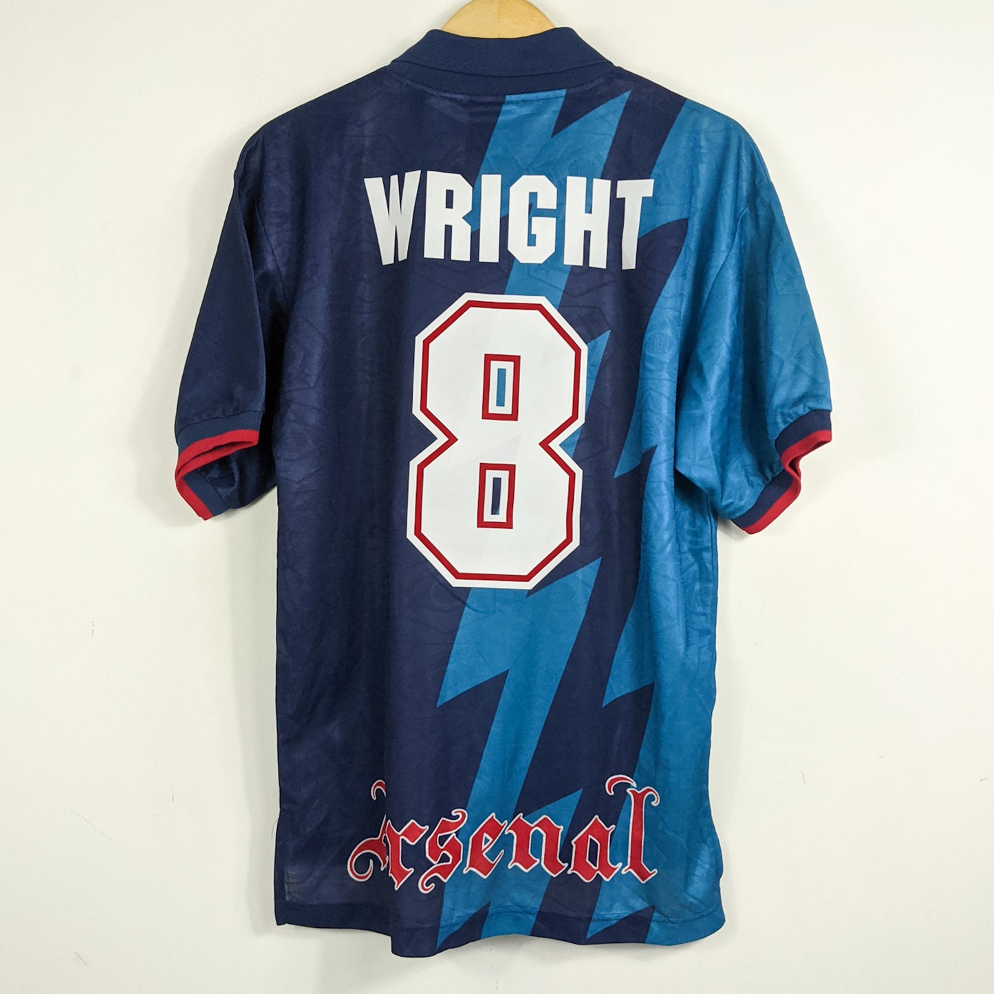Authentic Arsenal 1995/96 Away - Wright #8 Size M