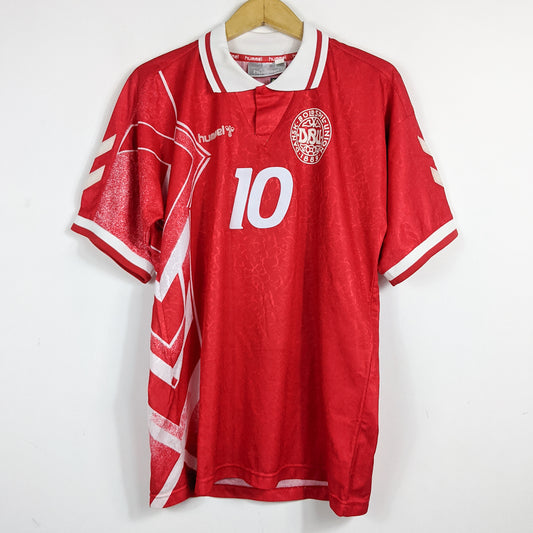 Authentic Denmark 1994 Home - Laudrup #10 Size M fit L