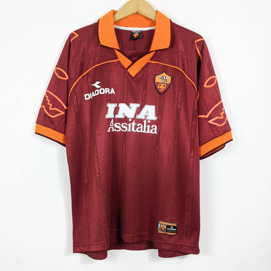 Original AS Roma 1999/00 Home - Totti #10 Size L