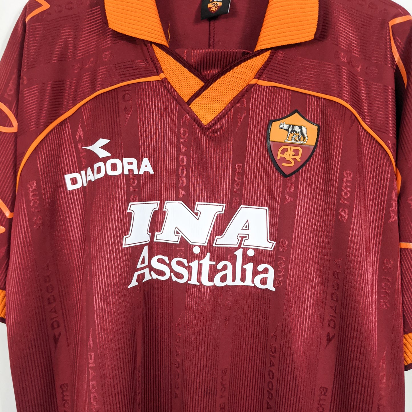 Original AS Roma 1999/00 Home - Totti #10 Size L