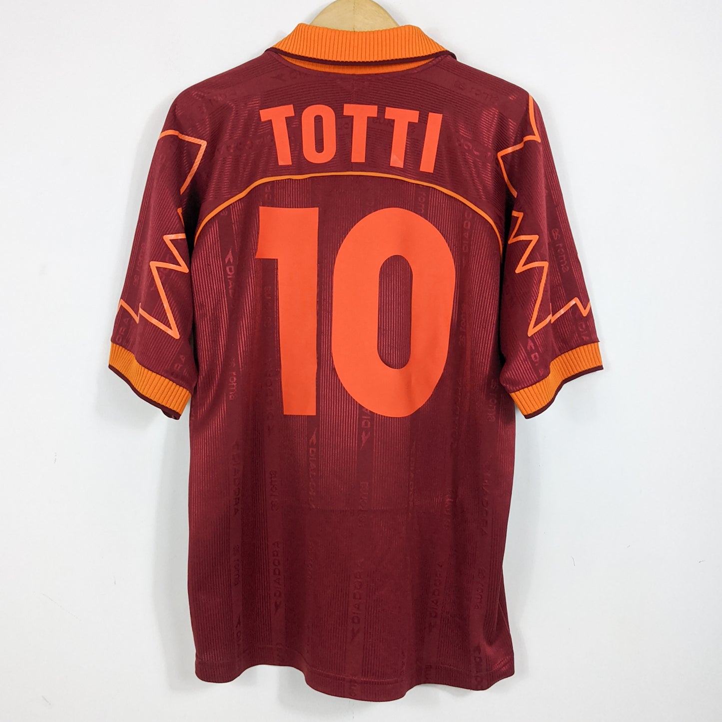 Original AS Roma 1999/00 Home - Totti #10 Size L