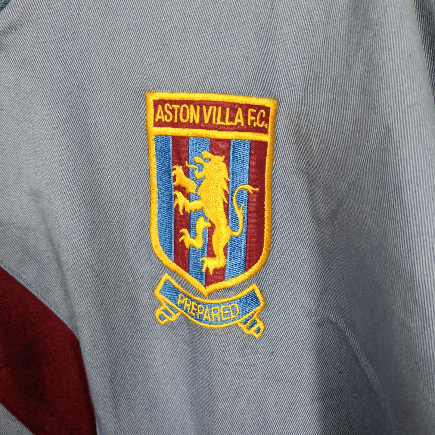 Original Aston Villa 1992/93 Training Drill Top - Size M