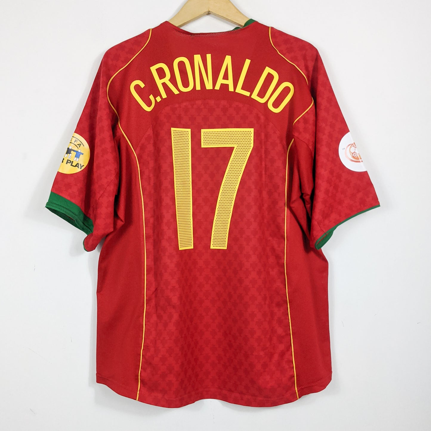 Original Portugal 2004 Home - C. Ronaldo #17 Size XL