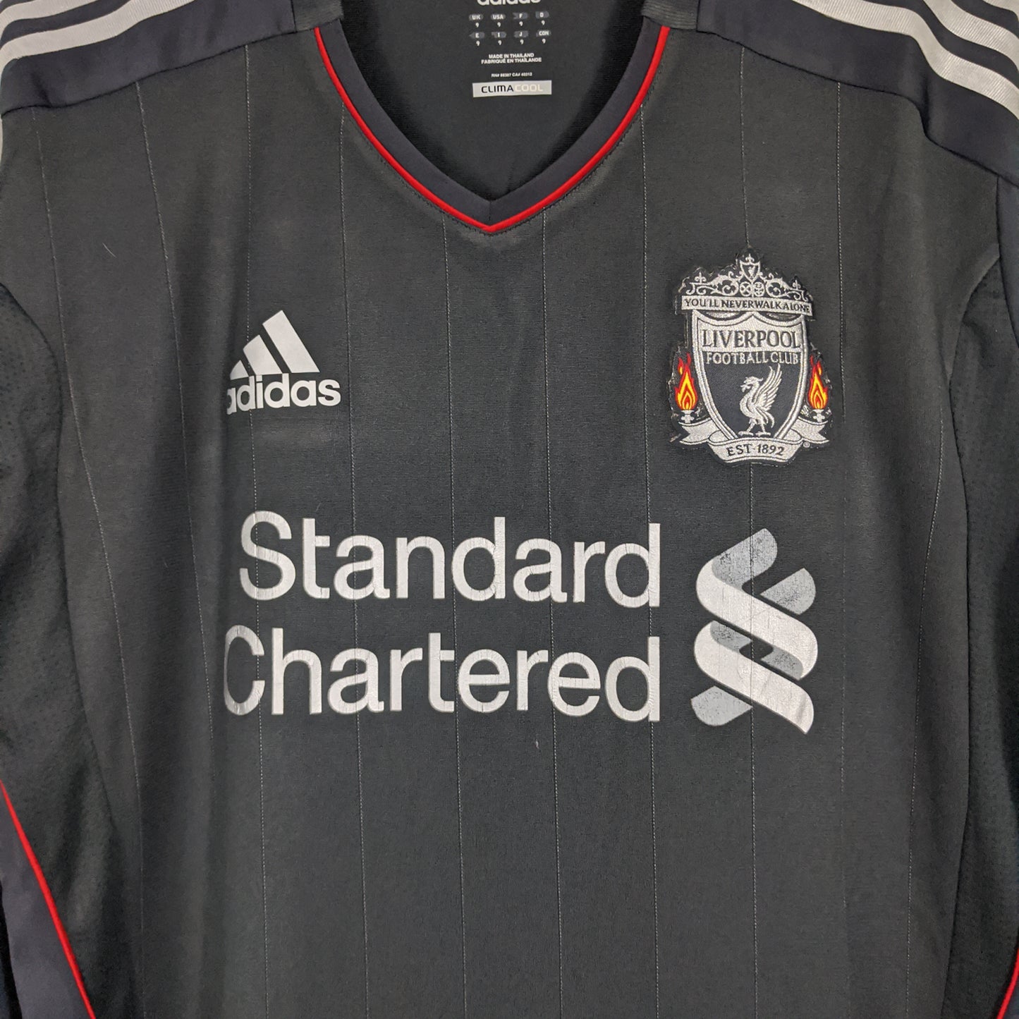 Original Liverpool 2011/12 Away - Suarez #7 Size 9 (Player Issue) (Long Sleeve) (BNWT)