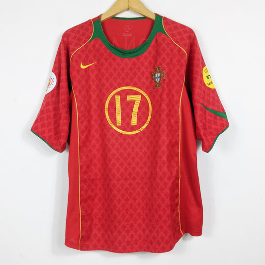 Original Portugal 2004 Home - C. Ronaldo #17 Size XL
