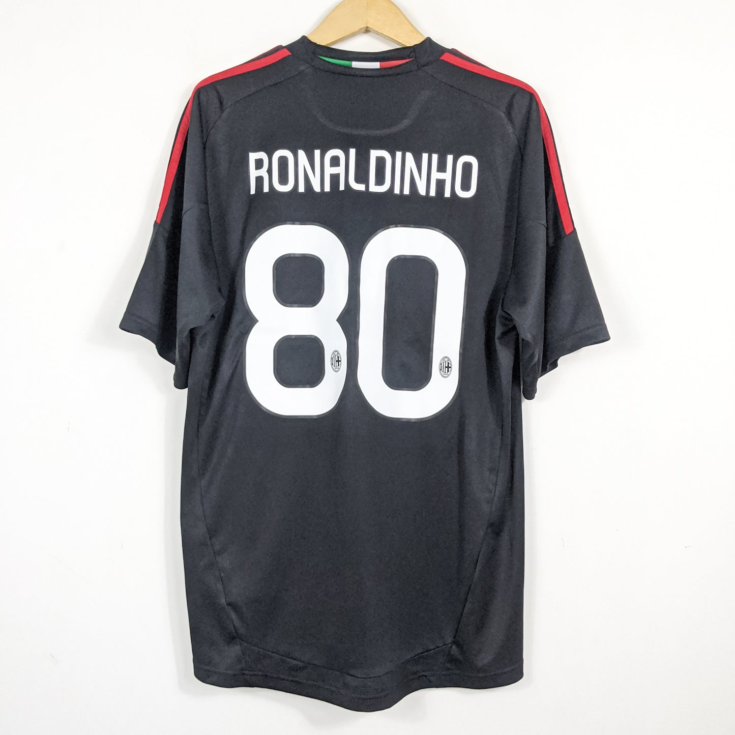 Original AC Milan 2010/11 Third - Ronaldinho #80 Size L