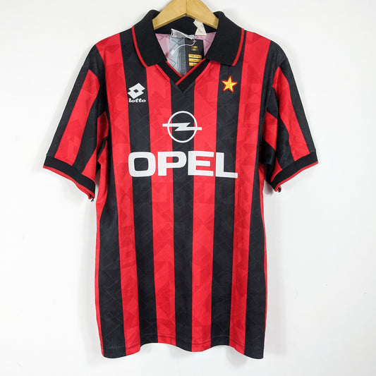 Original AC Milan 1994/95 Home - Baggio #18 Size L