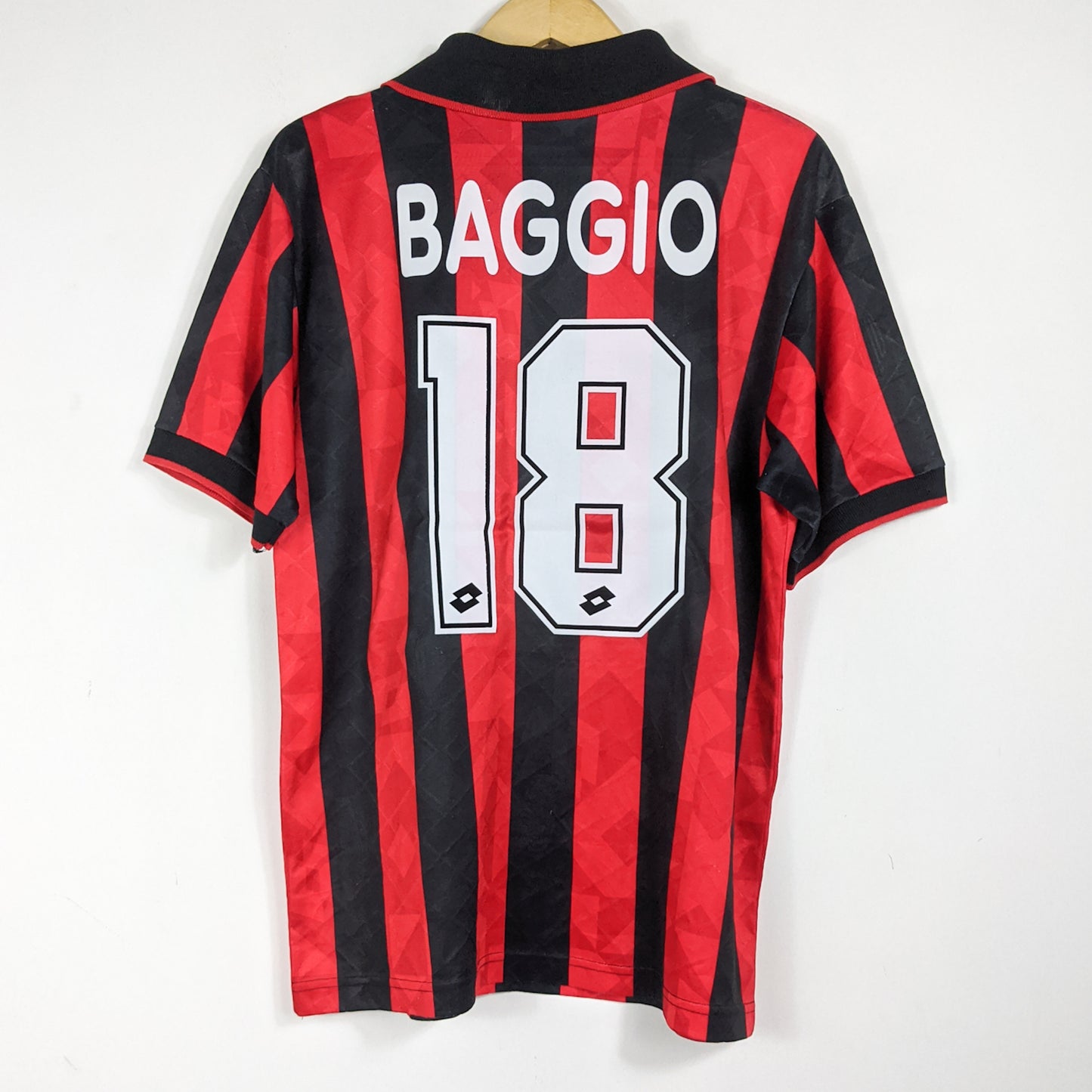 Original AC Milan 1994/95 Home - Baggio #18 Size L