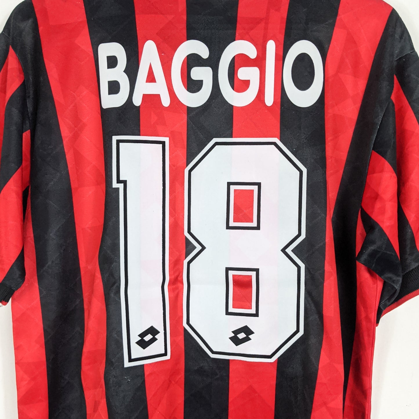 Original AC Milan 1994/95 Home - Baggio #18 Size L