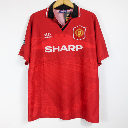 Original Manchester United 1994/95 Home - Scholes #18 Size L