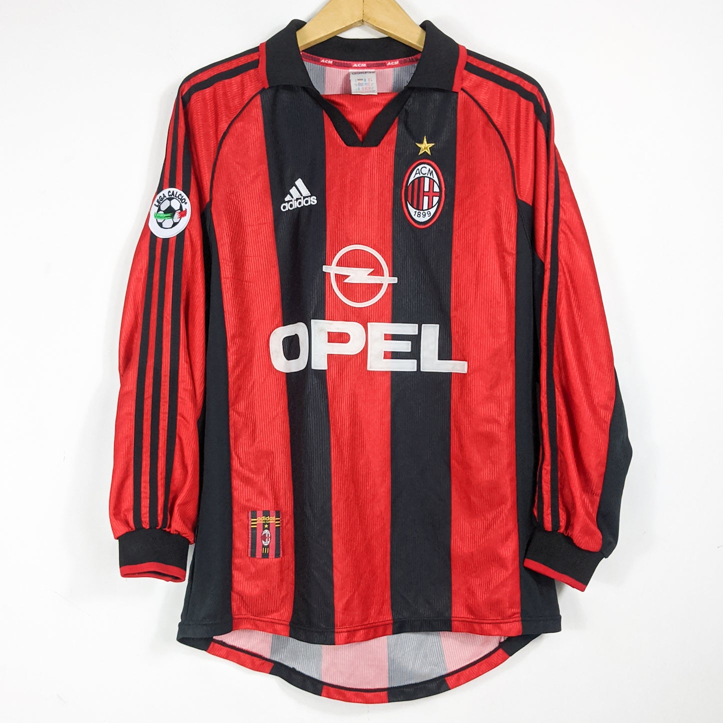 Original AC Milan 1998/99 Home - Maldini #3 Size M (Long sleeve)