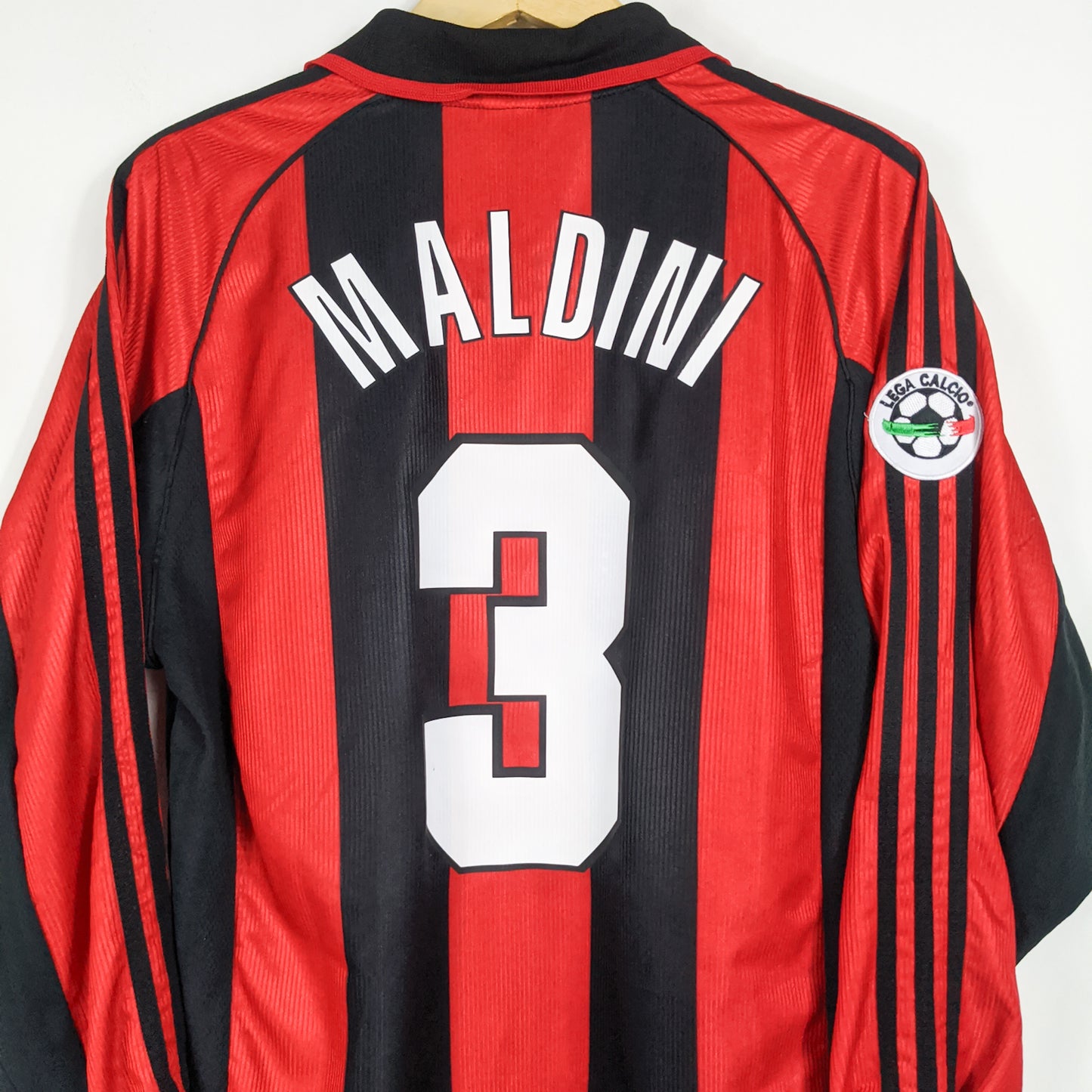 Original AC Milan 1998/99 Home - Maldini #3 Size M (Long sleeve)