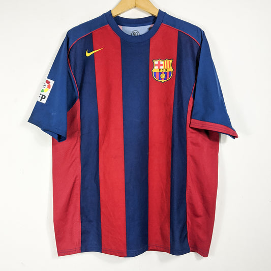 Original Barcelona 2004/05 Home - Ronaldinho #10 Size XL