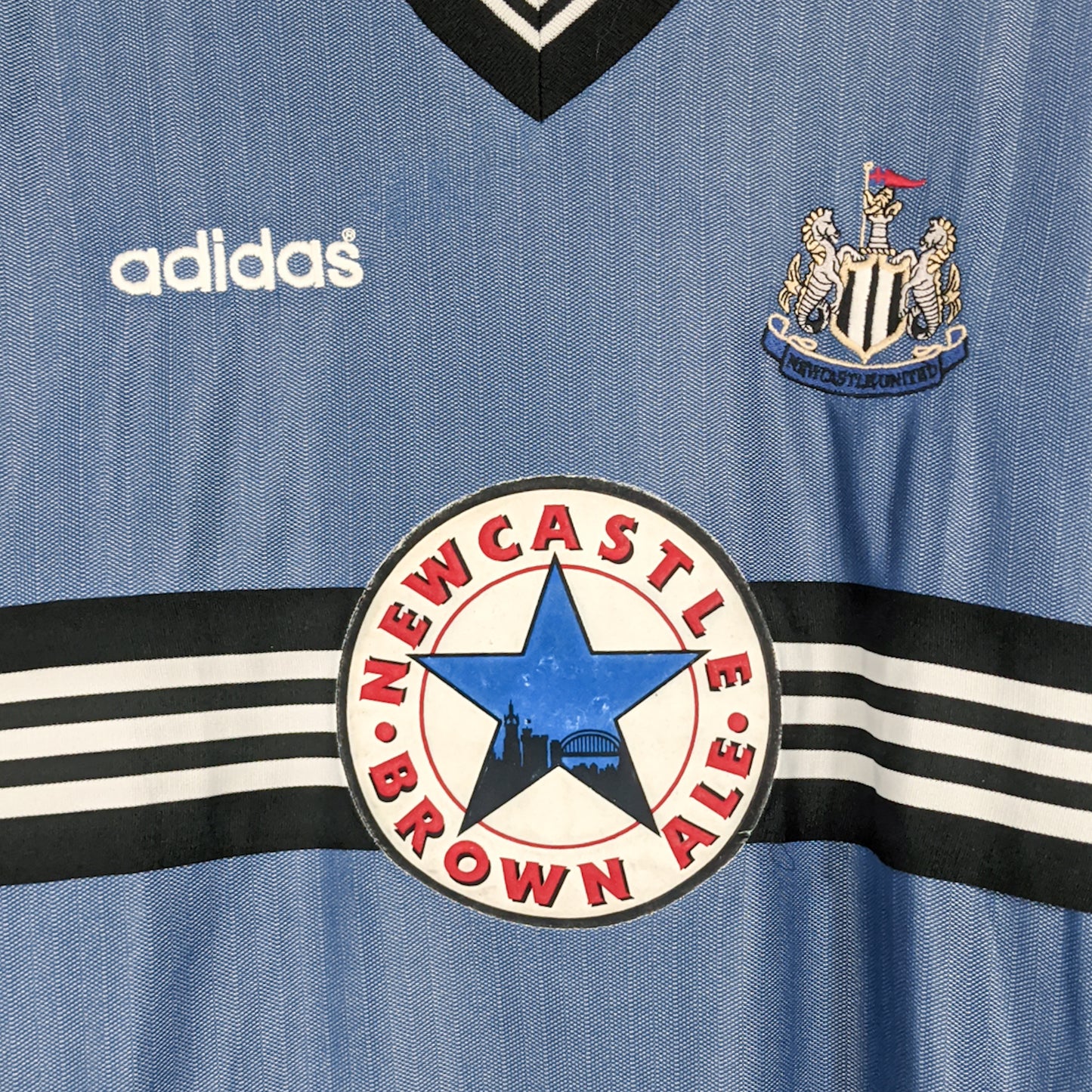 Original Newcastle 1996/97 Away - Shearer #9 Size L (Long sleeve)