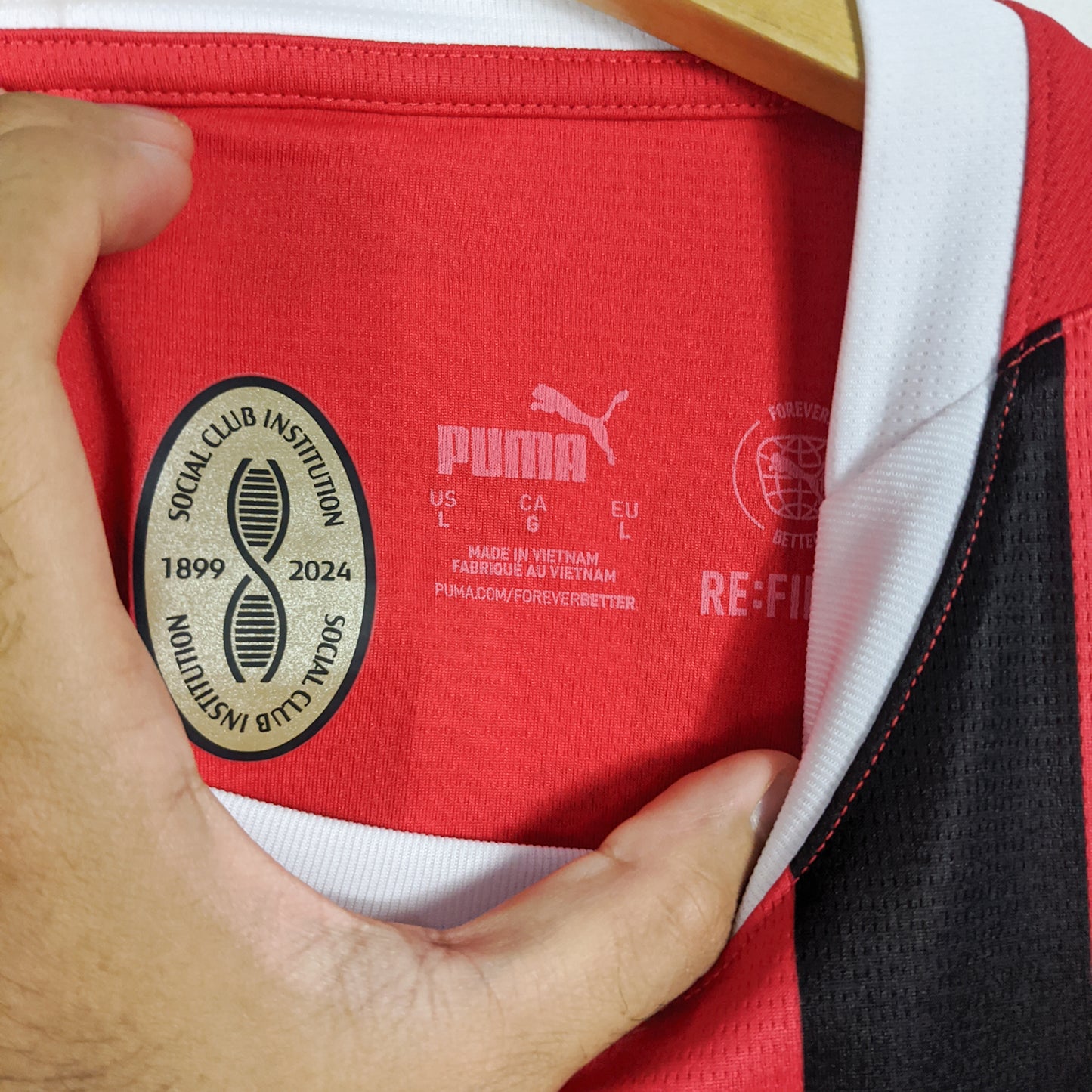Original AC Milan 2024/25 Home - Reijnders #14 Size L (Long sleeve) (Bnwt)