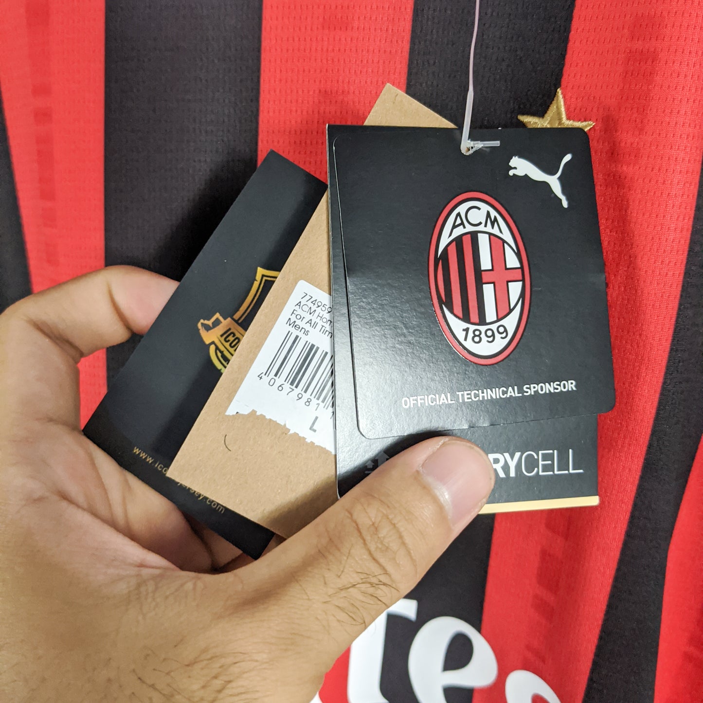 Original AC Milan 2024/25 Home - Reijnders #14 Size L (Long sleeve) (Bnwt)