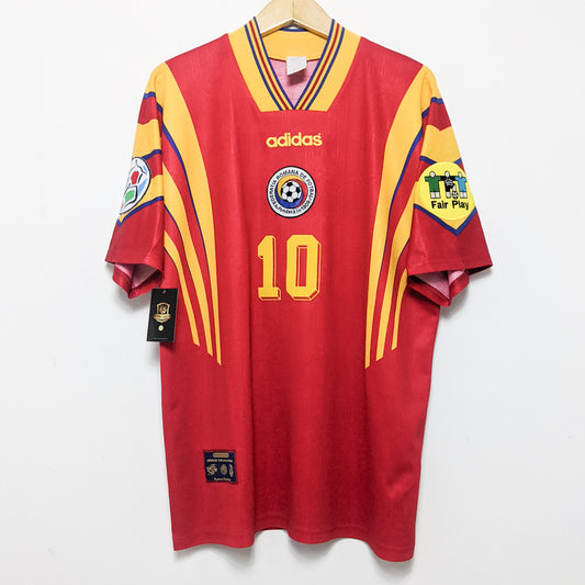 Original Romania 1996 Away - Hagi #10 Size L