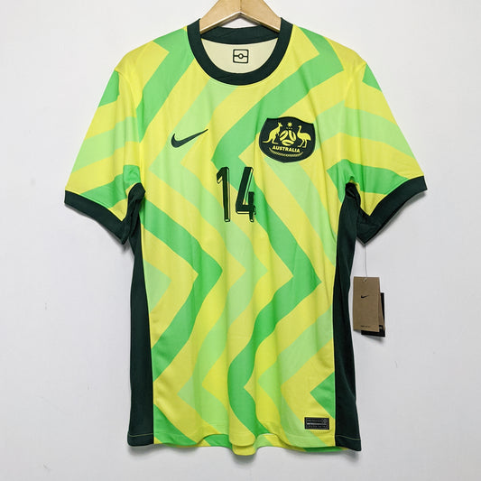 Original Australia 2025 Home - Irankunda #14 Size L (Bnwt)