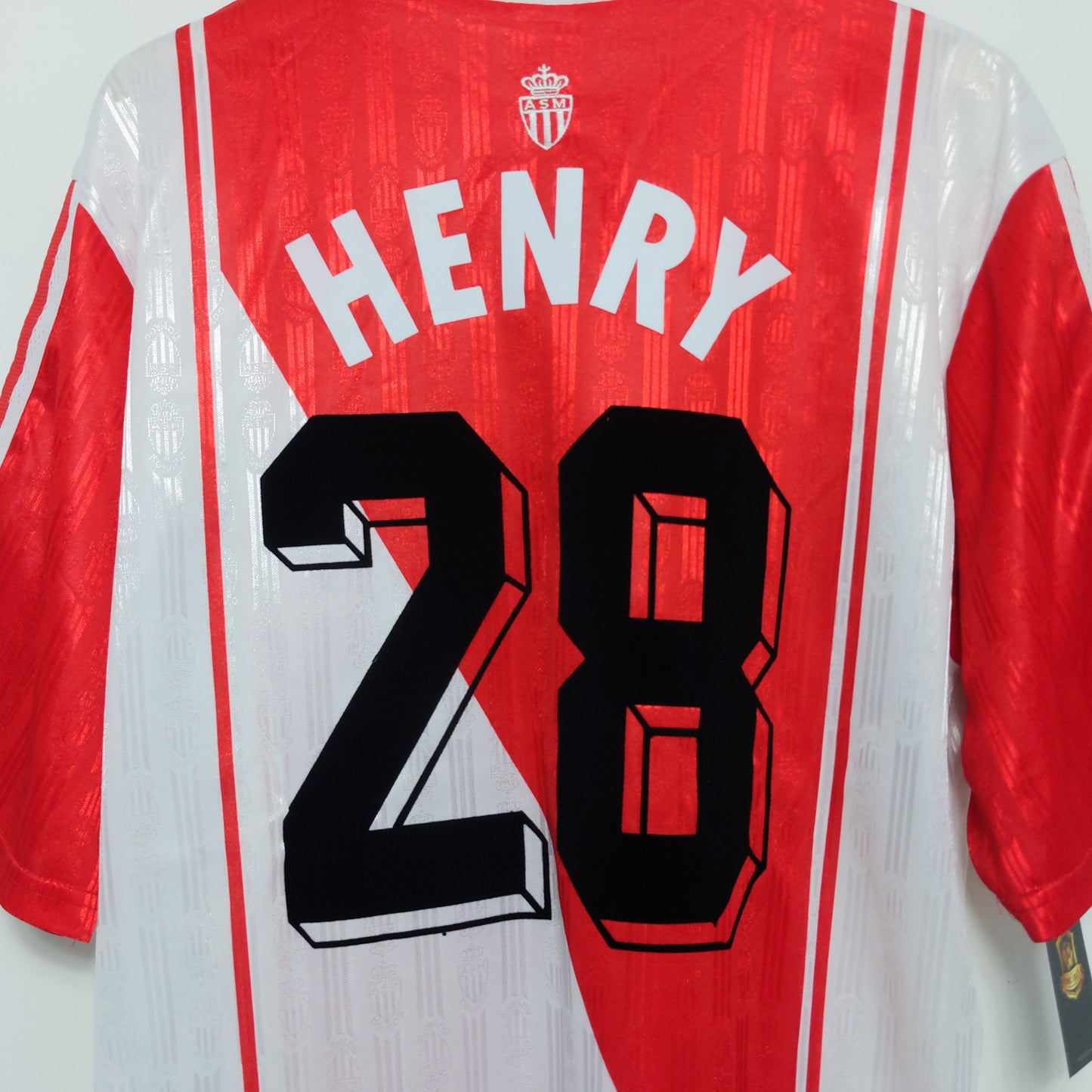 Original AS Monaco 1996/97 Home - Henry (Sponsorless)  #28 Size L
