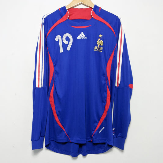 Original France 2006 Home - #19 Willy Sagnol Size XL (Long sleeve) (Match Issued)