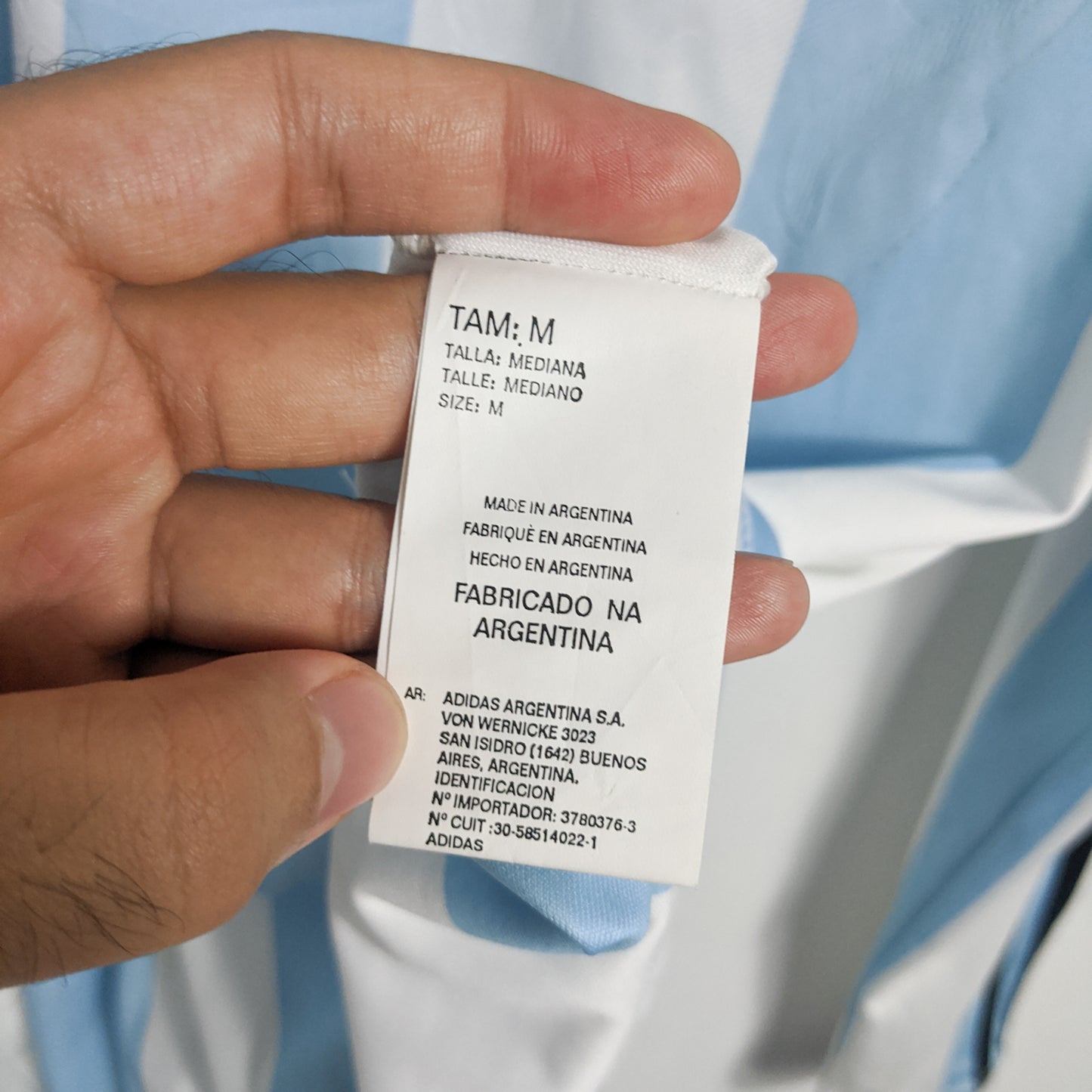 Original Argentina 2007/08 Home - Riquelme #10 Size M (Long sleeve) (Bnwt)