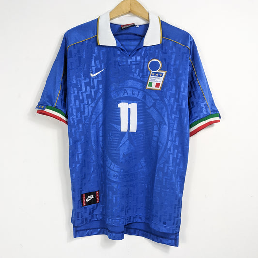 Original Italy 1994/96 Home - Ravanelli #11 Size M