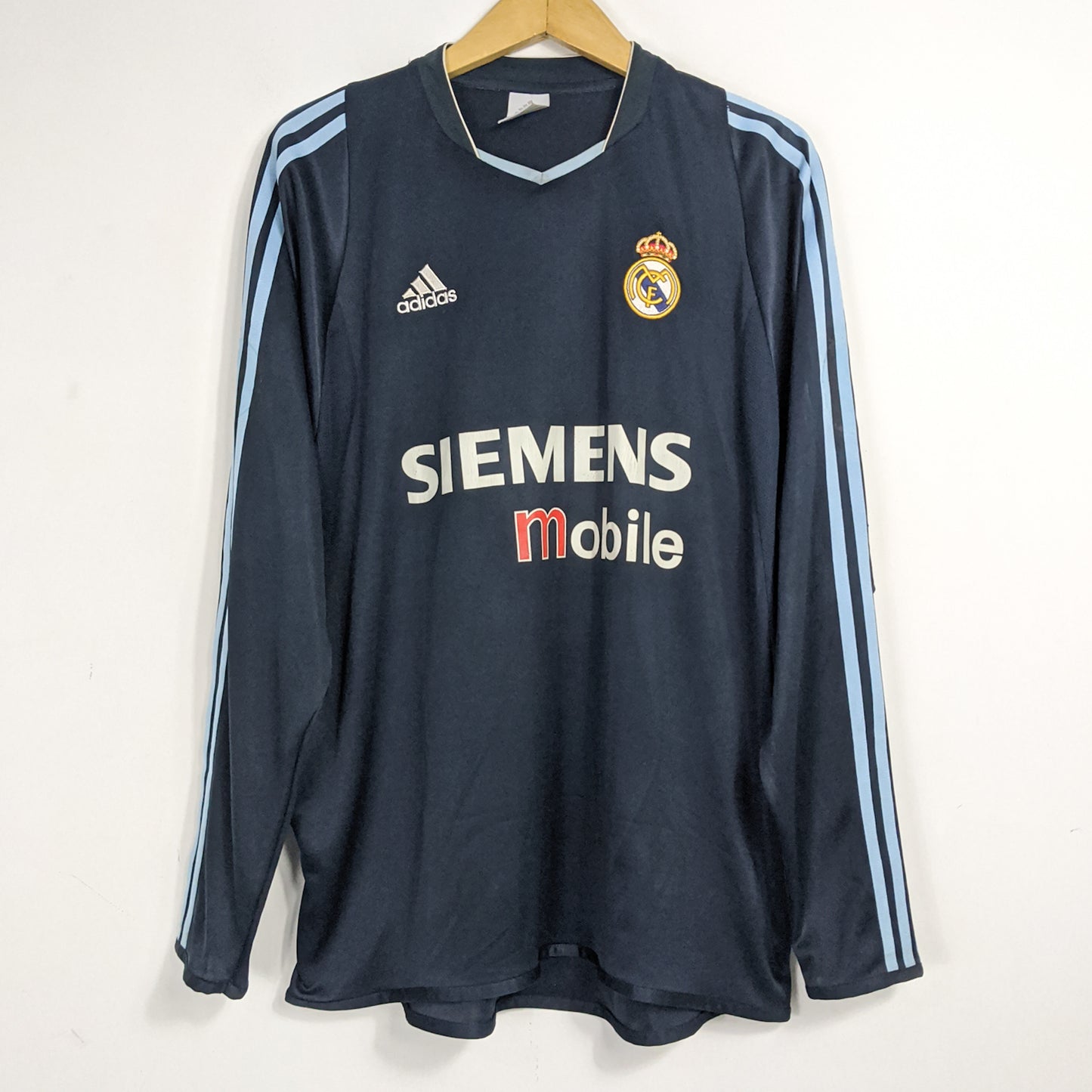 Original Real Madrid 2003/04 Away - Ronaldo #9 Size L (Long sleeve)