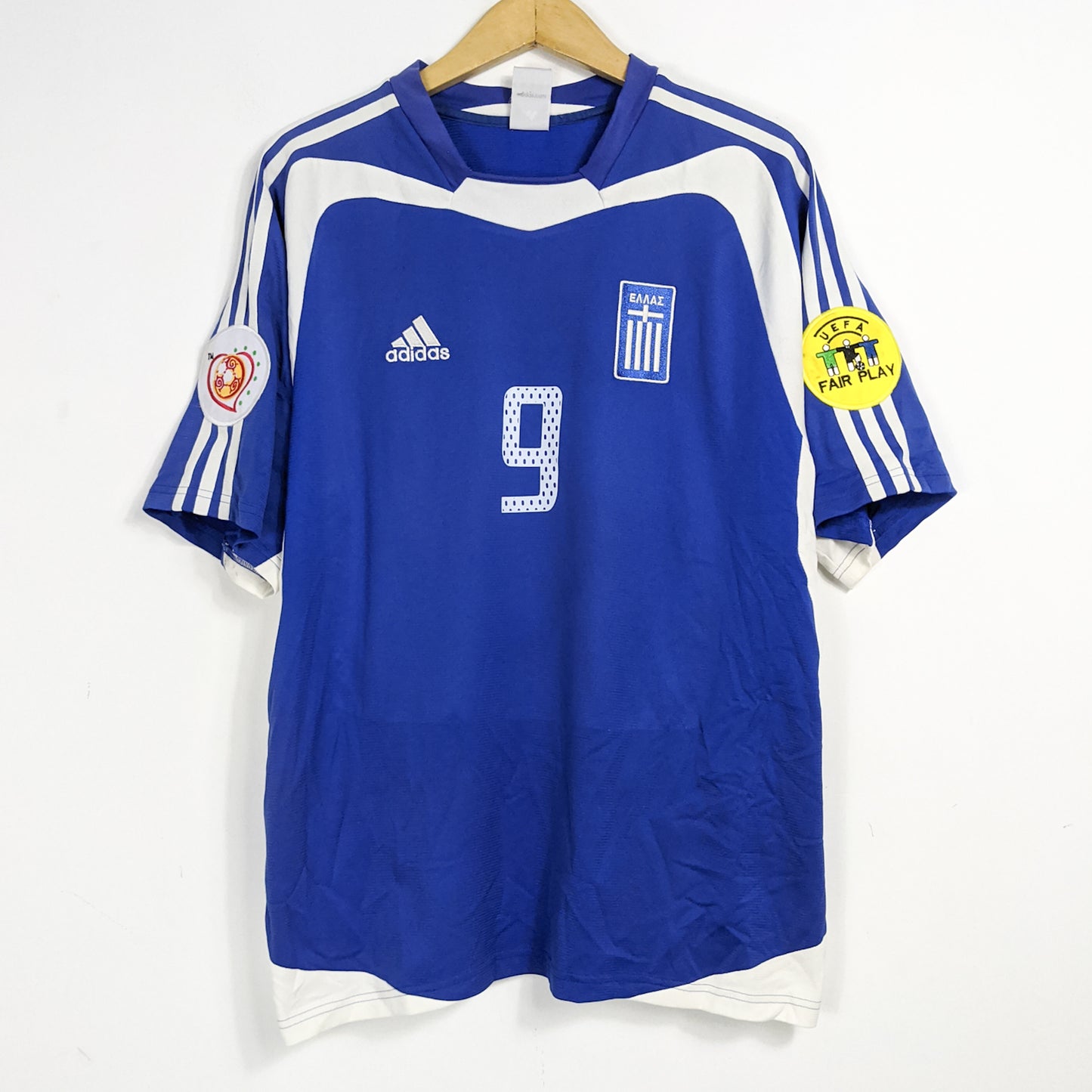 Original Greece 2004 Away - Charisteas #9 Size L