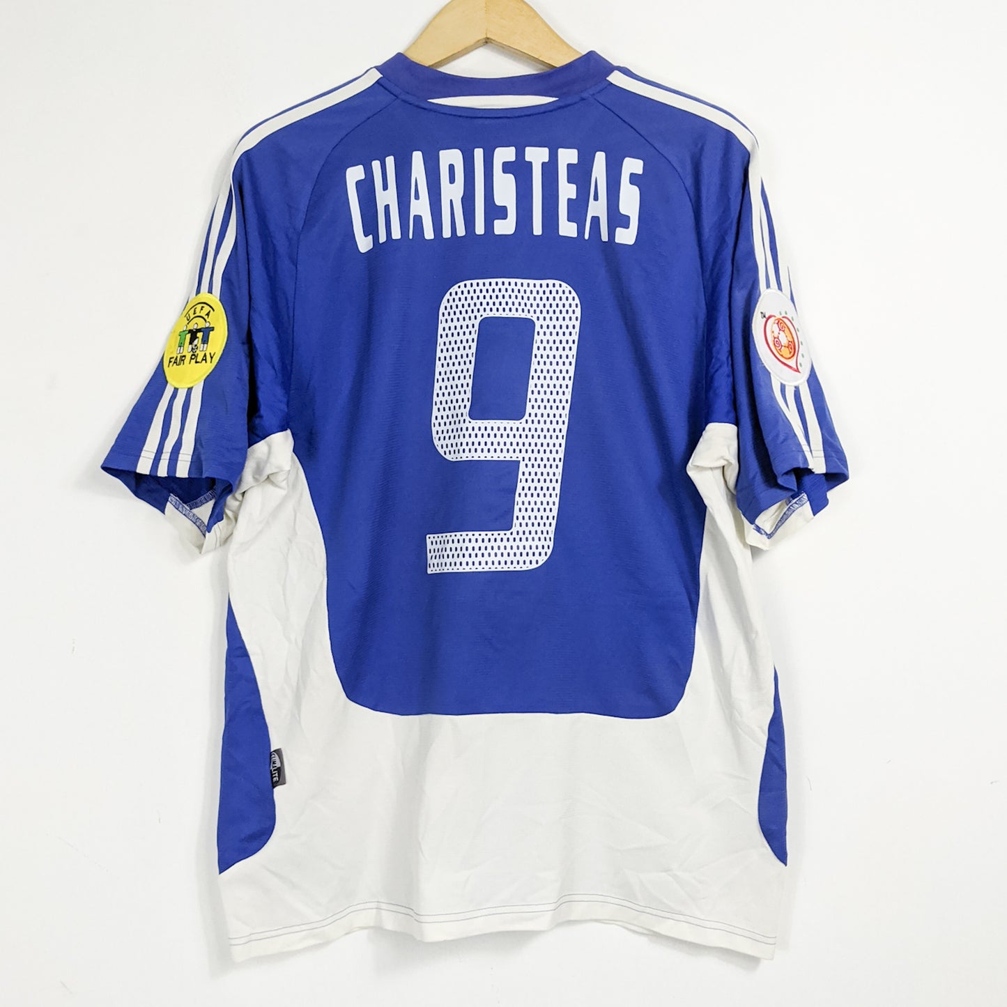 Original Greece 2004 Away - Charisteas #9 Size L