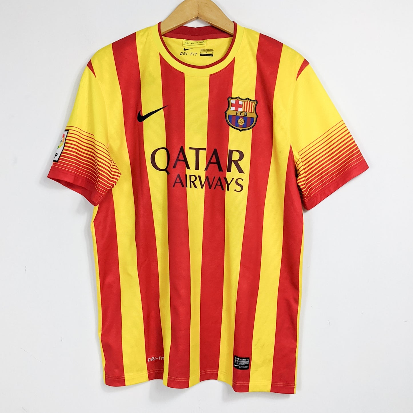 Original Barcelona 2013/14 Away - Iniesta #8 Size L