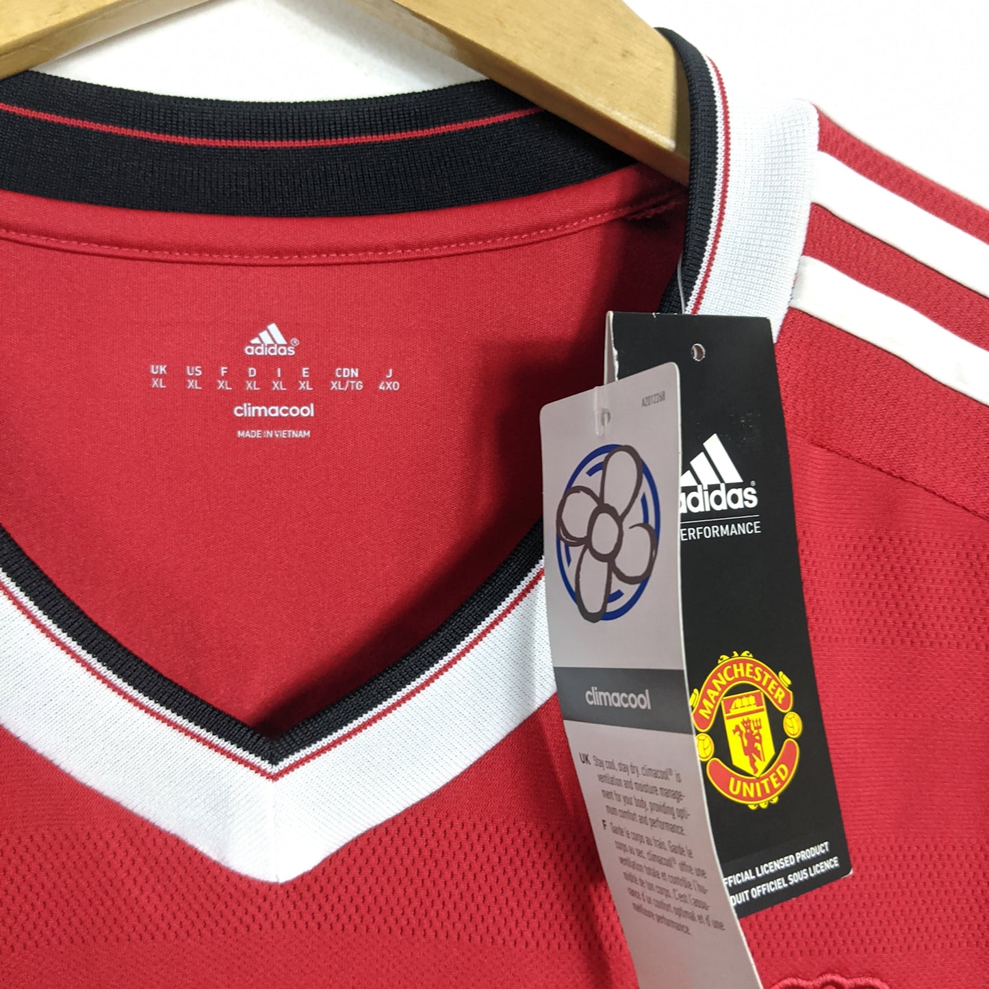 Original Manchester United 2015/16 Home - Rooney #10 Size XL (Long sleeve) (Bnwt)