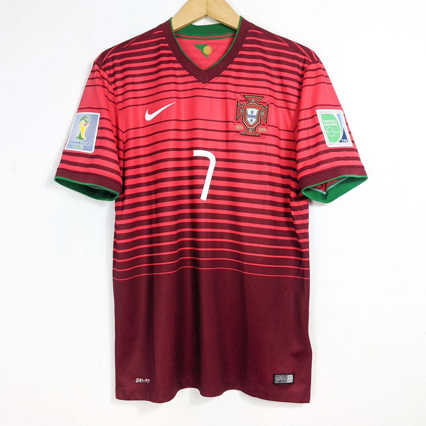 Original Portugal 2014 Home - Ronaldo #7 Size M