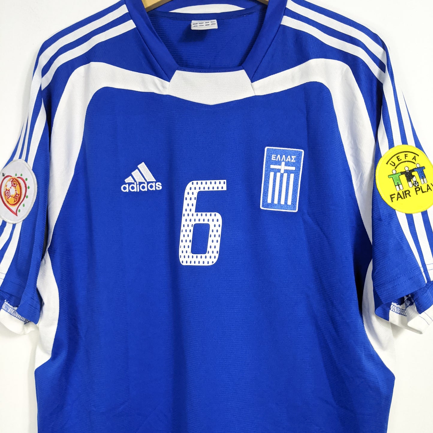 Original Greece 2004 Home - Basinas #6 Size L