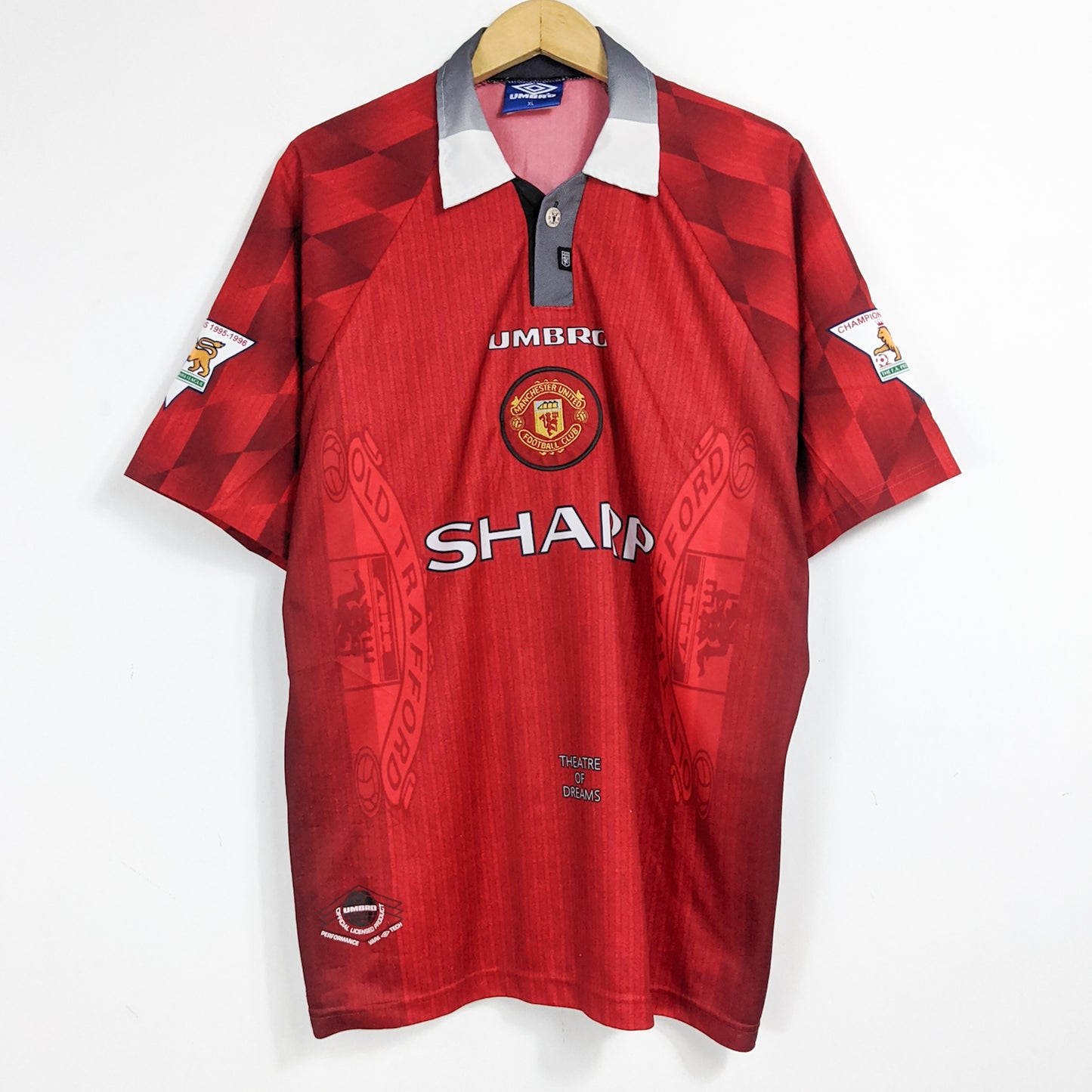 Original Manchester United 1996/98 Home - Beckham #10 Size XL