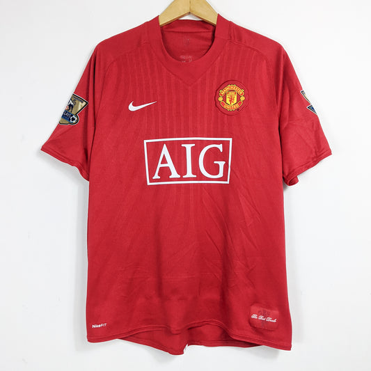 Original Manchester United 2007/08 Home - Rooney #10 Size L