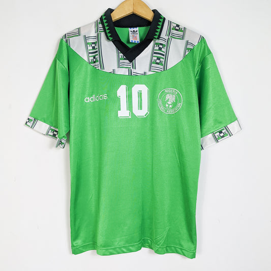 Original Nigeria 1994/95 Home - Okocha #10 Size M