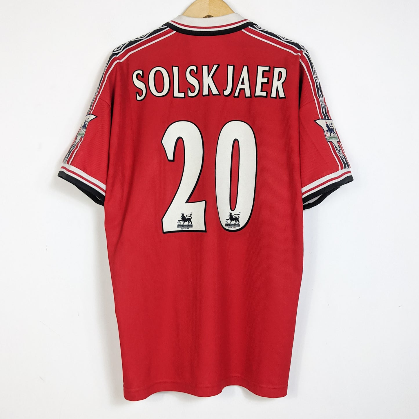 Original Manchester United 1998/99 Home - Solskjaer #20 Size XL