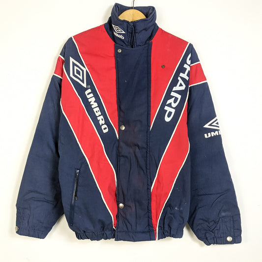 Original Manchester United 1992/93 Padded Bench Coat - Size M